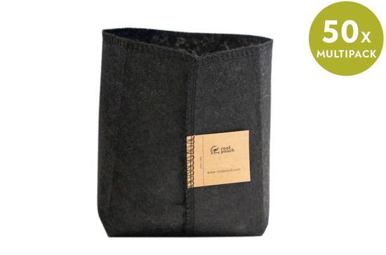 Multipack Root Pouch doniczka materiałowa 10x13cm 1L Thin Black 50 szt