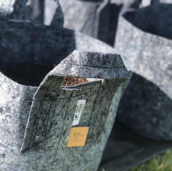 Growbag Root Pouch doniczka materiałowa 28x26cm 16L szara 580 szt